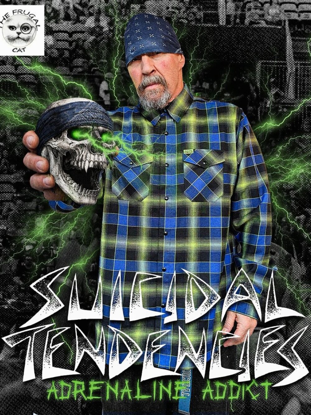 DIXXON FLANNEL x SUICIDAL TENDENCIES - ADRENALINE ADDICT Flannel - Men's 3XL